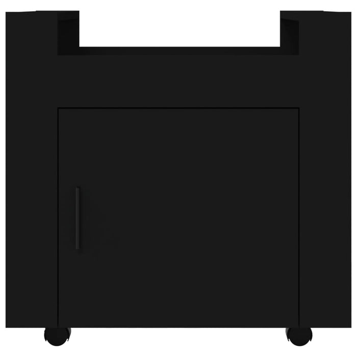 Carrello per Scrivania Nero 60x45x60 cm in Legno Multistrato 816609