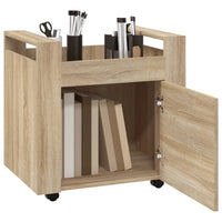 Carrello Scrivania rovere sonoma 60x45x60 cm Legno Multistrato 816611