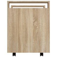Carrello Scrivania rovere sonoma 60x45x60 cm Legno Multistrato 816611