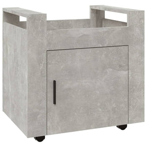 Carrello Scrivania Grigio cemento 60x45x60 cm Legno Multistrato 816612