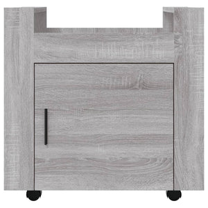 Carrello Scrivania Grigio Sonoma 60x45x60 cm Legno Multistrato