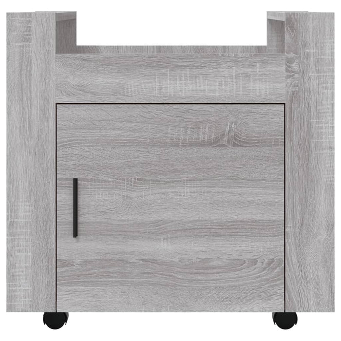 Carrello Scrivania Grigio Sonoma 60x45x60 cm Legno Multistrato