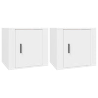 Comodini 2 pz Bianca 50x39x47 cm 816689