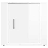Comodino Bianco Lucido 50x39x47 cm 816692