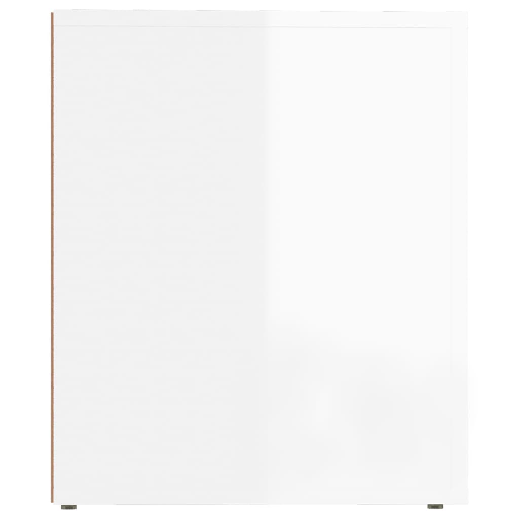 Comodini 2 pz in Bianco Lucido 50x39x47 cm 816693