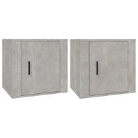 Comodini 2 pz Grigio Cemento 50x39x47 cm 816697