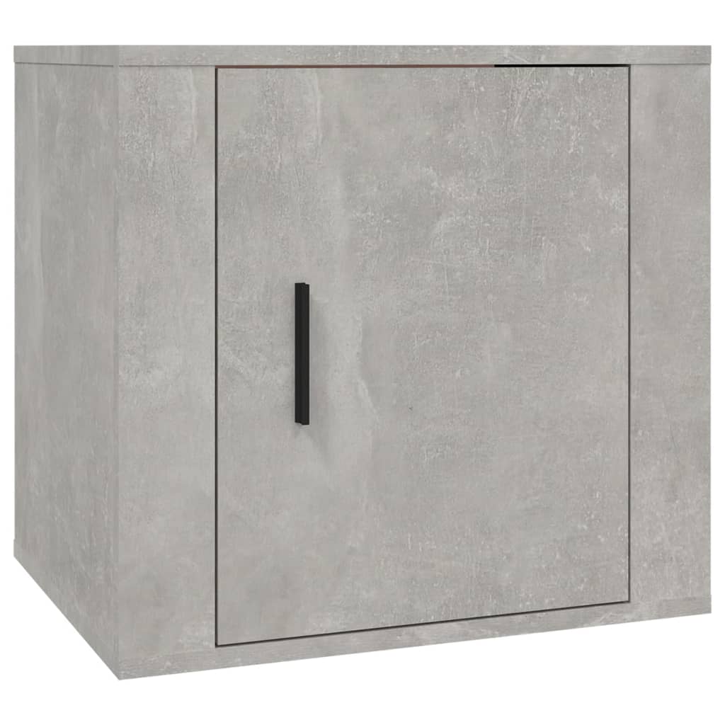 Comodini 2 pz Grigio Cemento 50x39x47 cm 816697