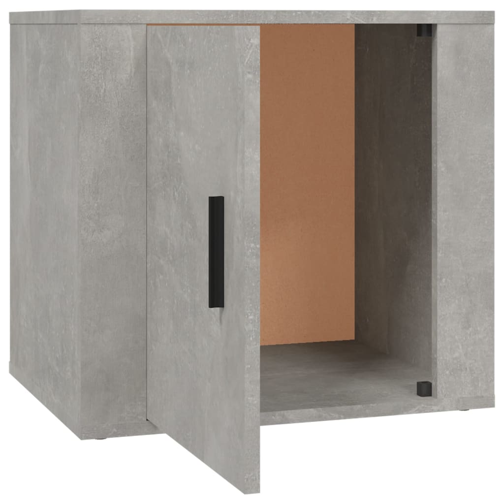 Comodini 2 pz Grigio Cemento 50x39x47 cm 816697