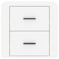 Comodino-Tavolino da notte Bianco Lucido 50x39x47 cm 737654