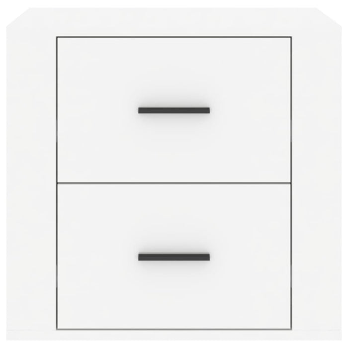 Comodino-Tavolino da notte Bianco Lucido 50x39x47 cm 737654