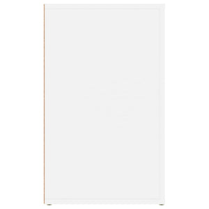 Comodino-Tavolino da notte Bianco 50x36x60 cm in Legno Ingegnerizzato 302565