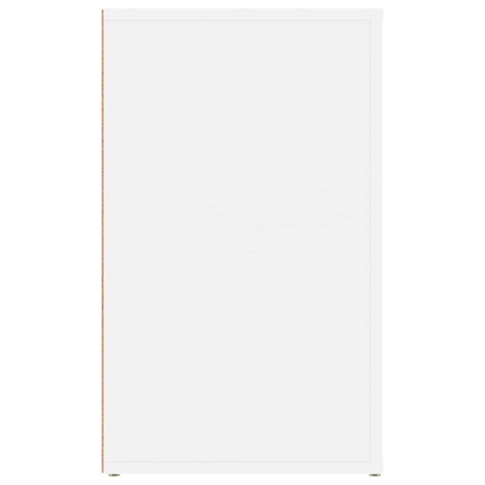 Comodino-Tavolino da notte Bianco 50x36x60 cm in Legno Ingegnerizzato 302565