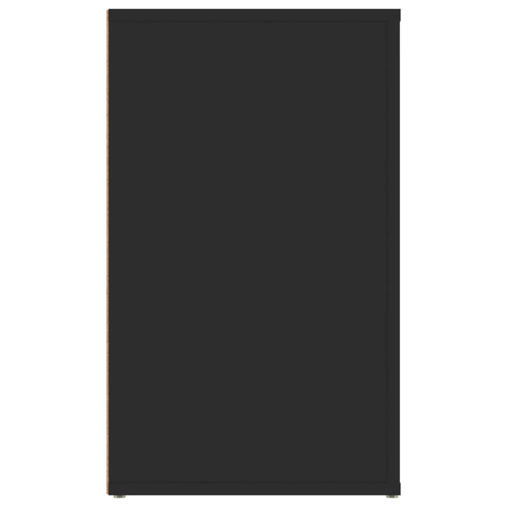 Comodino Nero 50x36x60 cm in Legno Multistrato 816713