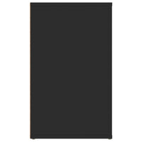 Comodino Nero 50x36x60 cm in Legno Multistrato 816713