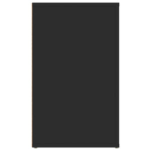 Comodino Nero 50x36x60 cm in Legno Multistrato 816713