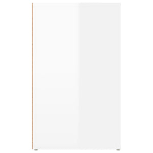 Comodino Bianco Lucido 50x36x60 cm in Legno Multistrato cod mxl 31122