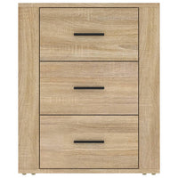 Comodino-Tavolino da notte Rovere Sonoma 50x36x60 cm in Legno Multistrato 827135