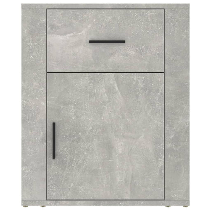 Comodino Grigio Cemento 50x36x60 cm in Legno Multistrato 816724