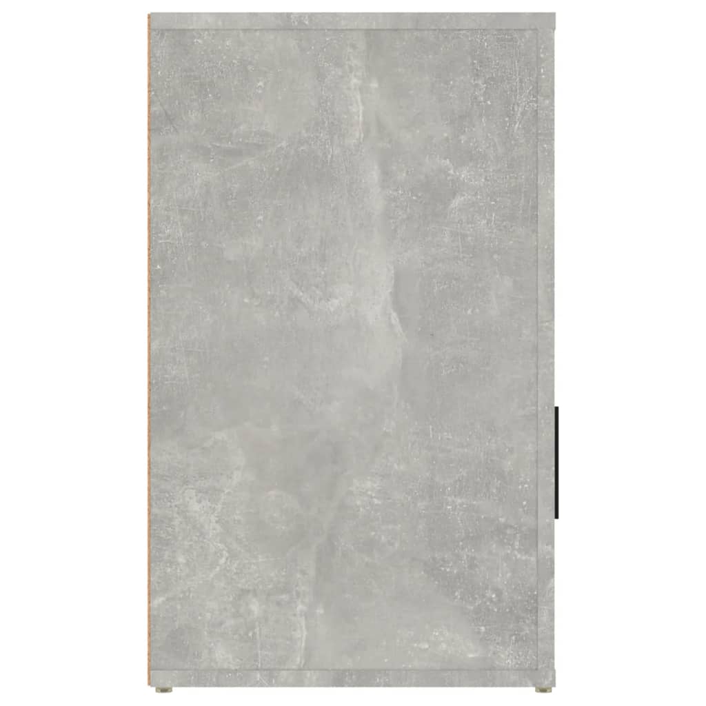 Comodino Grigio Cemento 50x36x60 cm in Legno Multistrato 816724