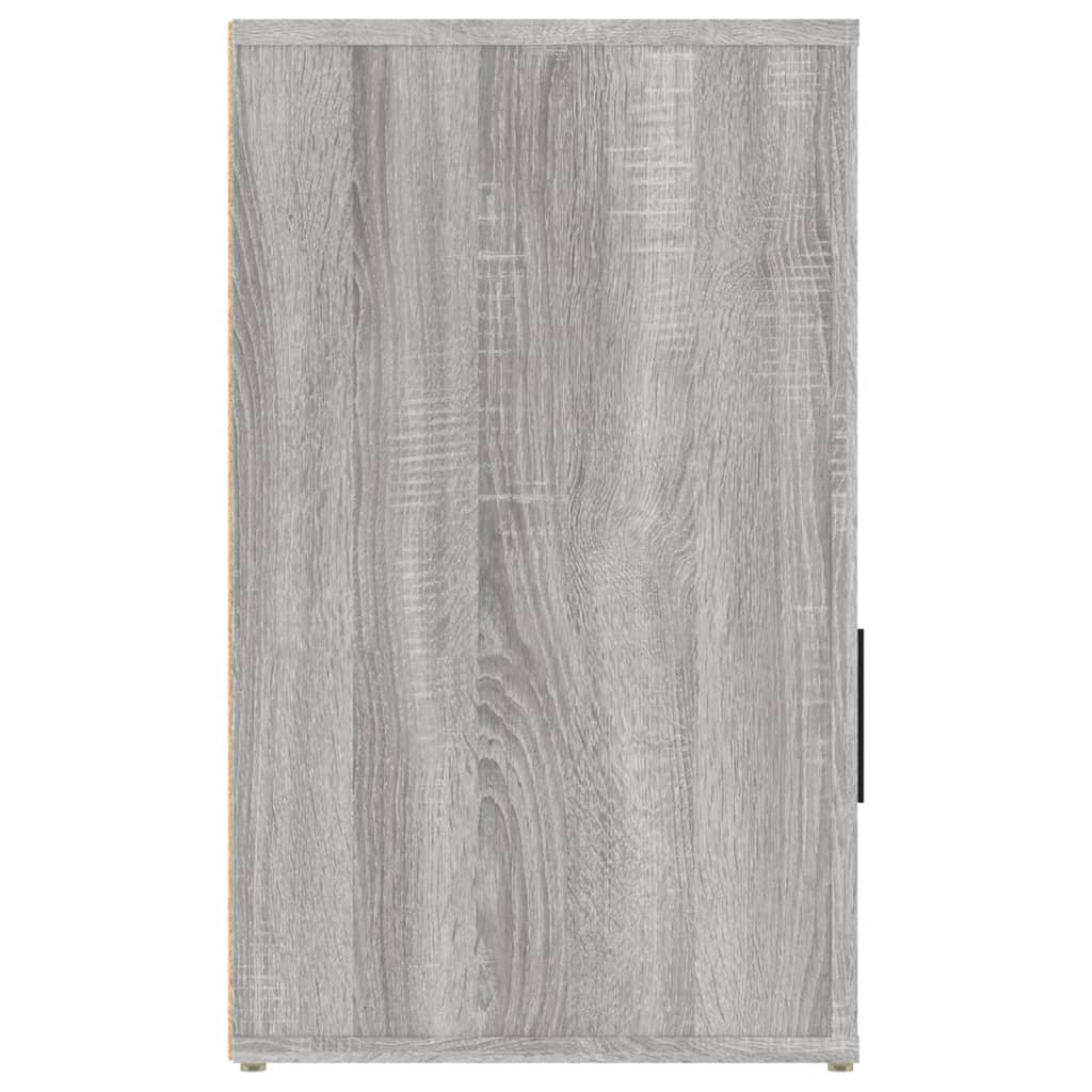Comodino Grigio Sonoma 50x36x60 cm in Legno Multistrato cod mxl 30079