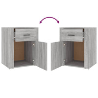 Comodino Grigio Sonoma 50x36x60 cm in Legno Multistrato cod mxl 30079