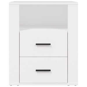 Comodino Bianco 50x36x60 cm in Legno Ingegnerizzato 816728