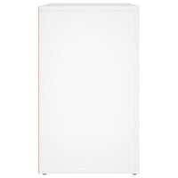 Comodino-Tavolino da notte Bianco 50x36x60 cm in Legno Ingegnerizzato 843499