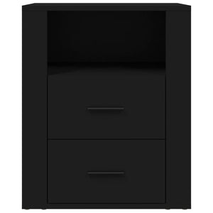 Comodino Nero 50x36x60 cm in Legno Multistrato cod mxl 30907