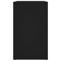 Comodino Nero 50x36x60 cm in Legno Multistrato cod mxl 30907