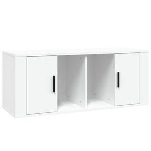 Mobile Porta TV Bianco 100x35x40 cm in Legno Multistrato cod mxl 25882