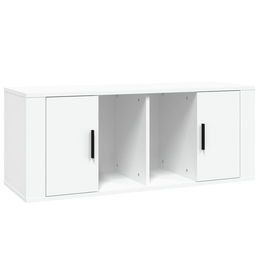 Mobile Porta TV Bianco 100x35x40 cm in Legno Multistrato cod mxl 25882