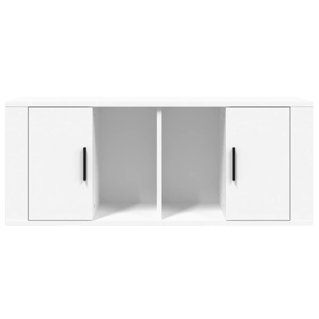 Mobile Porta TV Bianco 100x35x40 cm in Legno Multistrato cod mxl 25882