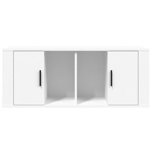 Mobile Porta TV Bianco 100x35x40 cm in Legno Multistrato cod mxl 25882