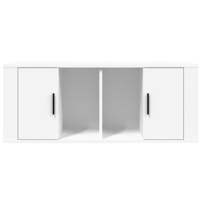 Mobile Porta TV Bianco 100x35x40 cm in Legno Multistrato cod mxl 25882