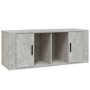 Mobile per TV Grigio Cemento 100x35x40 cm Legno Multistrato 816804