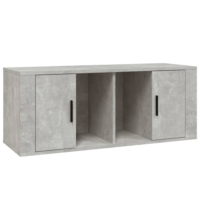 Mobile per TV Grigio Cemento 100x35x40 cm Legno Multistrato 816804