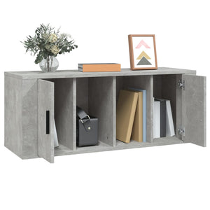 Mobile per TV Grigio Cemento 100x35x40 cm Legno Multistrato 816804