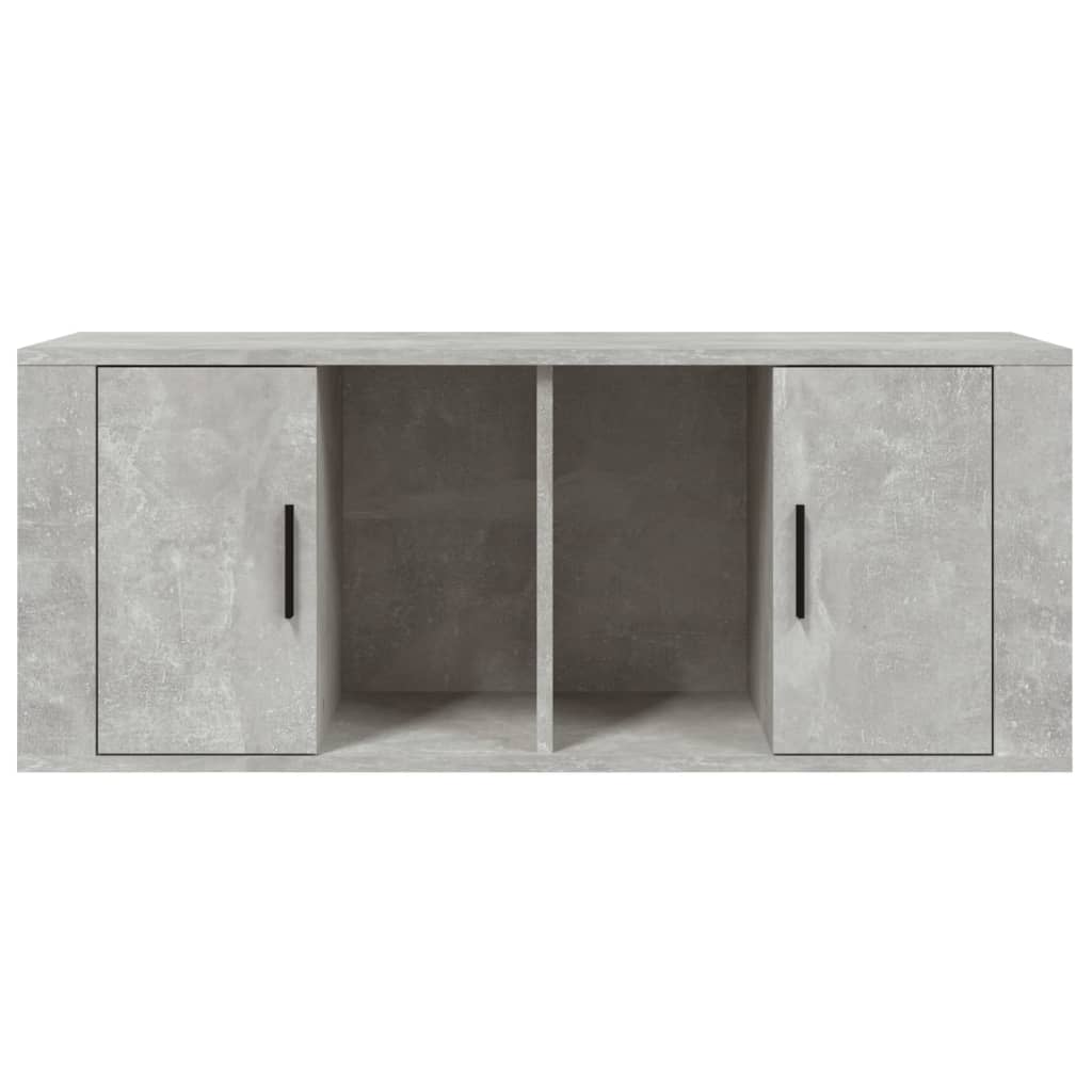 Mobile per TV Grigio Cemento 100x35x40 cm Legno Multistrato 816804