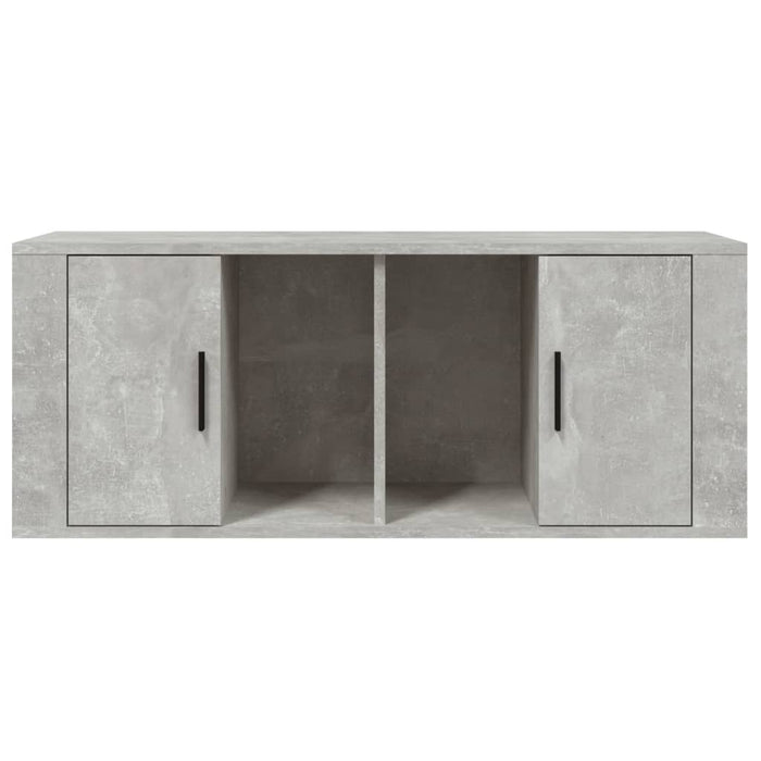 Mobile per TV Grigio Cemento 100x35x40 cm Legno Multistrato 816804