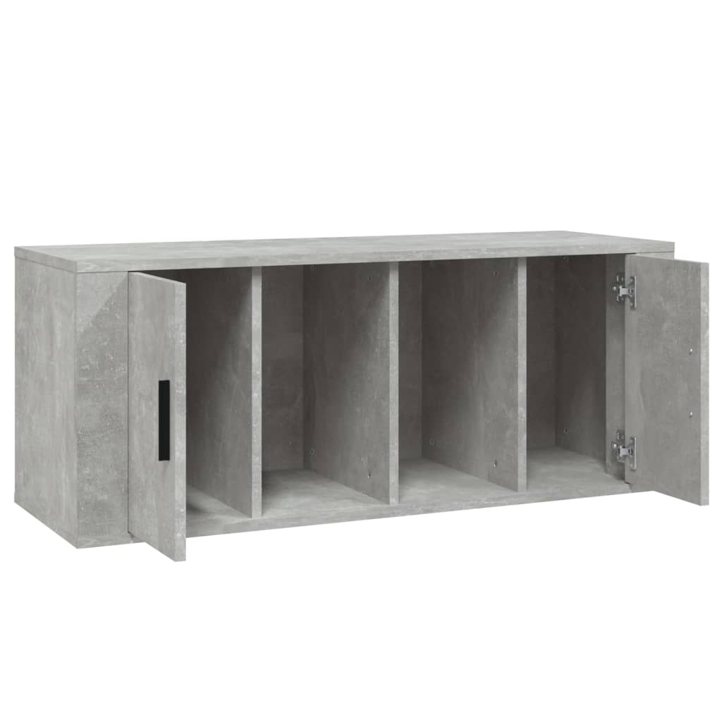 Mobile per TV Grigio Cemento 100x35x40 cm Legno Multistrato 816804