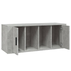 Mobile per TV Grigio Cemento 100x35x40 cm Legno Multistrato 816804