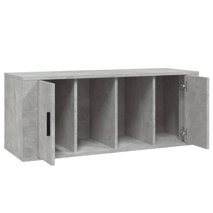 Mobile per TV Grigio Cemento 100x35x40 cm Legno Multistrato 816804
