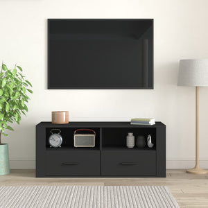 Mobile Porta TV Nero 100x35x40 cm in Legno Multistrato 816809