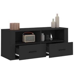 Mobile Porta TV Nero 100x35x40 cm in Legno Multistrato 816809