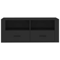 Mobile Porta TV Nero 100x35x40 cm in Legno Multistrato 816809