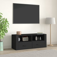 Mobile Porta TV Nero 100x35x40 cm in Legno Multistrato 816809