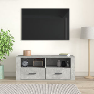 Mobile per TV Grigio Cemento 100x35x40 cm Legno Multistrato 816812