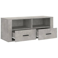 Mobile per TV Grigio Cemento 100x35x40 cm Legno Multistrato 816812