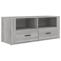 Mobile TV Grigio Sonoma 100x35x40 cm in Legno Multistrato 816814