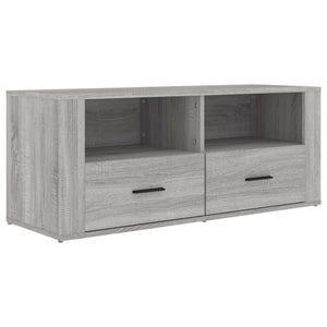 Mobile TV-Credenza TV-Console TV Grigio Sonoma 100x35x40 cm in Legno Multistrato 813655